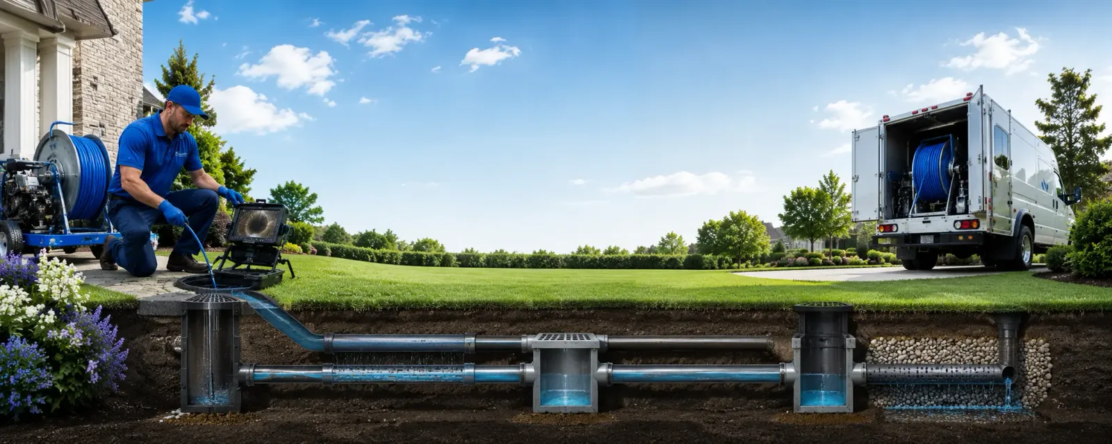 Outdoor drain cleaning information for Tyro, VA